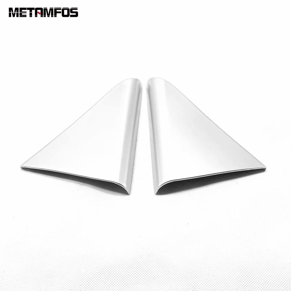 For Hyundai Tucson   Carbon Fiber Front Rear Window A Pillar Triangle Audio Speaker Loudspeaker Cover Trim Accessories Rear Matte