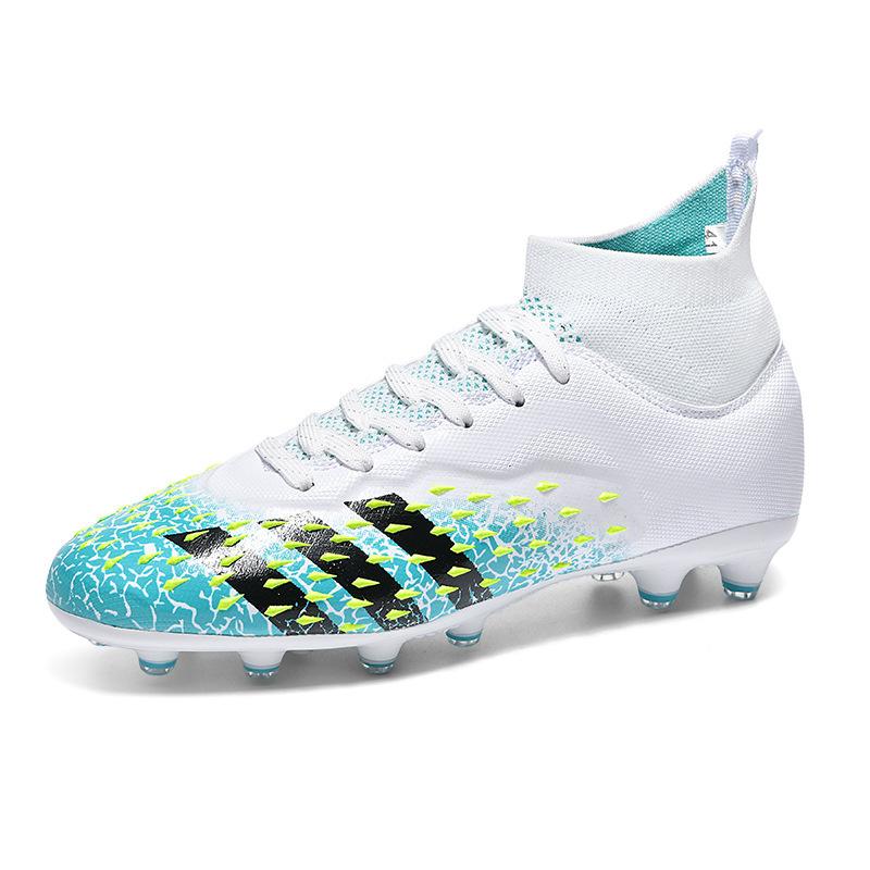 Large size new high-top football shoes men's training shoes student long nail football shoes broken nail shoes women