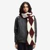 Brushed Argyle Scarf - Ecru Cfpu2531133-560