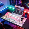 Custom Name Personalized Labubu Pattern Mousepad, Laptop PC Desk Mat, Decorative Desk Mat for Home Keyboard Pad Gift