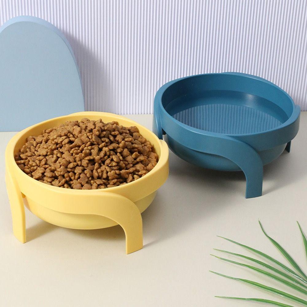 Raised Cat Food Bowl Large Capacity Pet Water Bowl Colorful Dog Bowls  for Puppy Cat