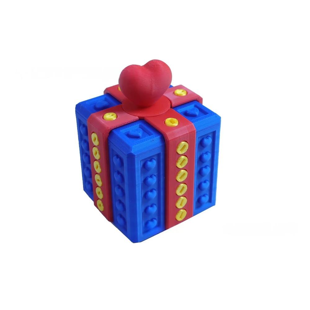 3D Printed Prank Screw Box Plastic Heart Design Box Creative Festive Gift Box  Holiday Birthday