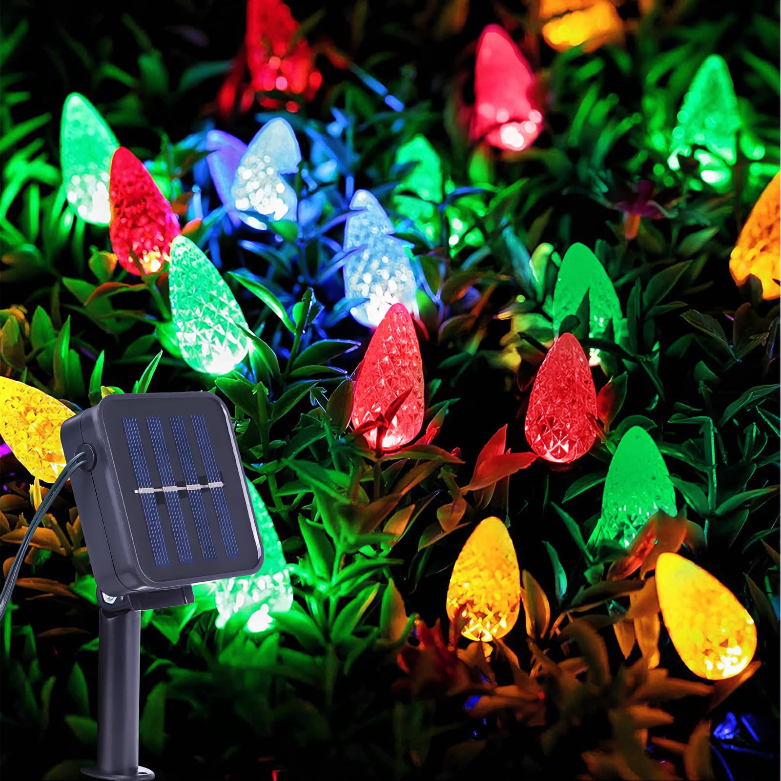 

Solar Christmas Light Outdoor Waterproof Bright Strawberry Fairy String Lights for Outside Garden Patio Wedding Party Solar Lamp 5m 20 leds