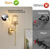 American Style Wall Lamp No wiring LED Rechargeable Bulbs wall Light Crystal wall Sconce For Bedroom Background Home Lighting