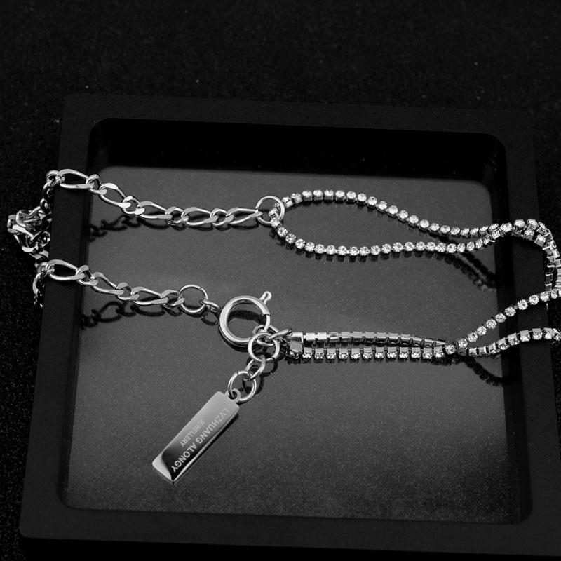 

Блестящая цепочка со стразами, ожерелье, цепочка-воротник, оптовая продажа, бесцветная