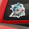 Compass Car Sticker Vinyl Decal Waterproof Rear Window Motorcycle Camper Bumper Truck Laptop Decoration X08