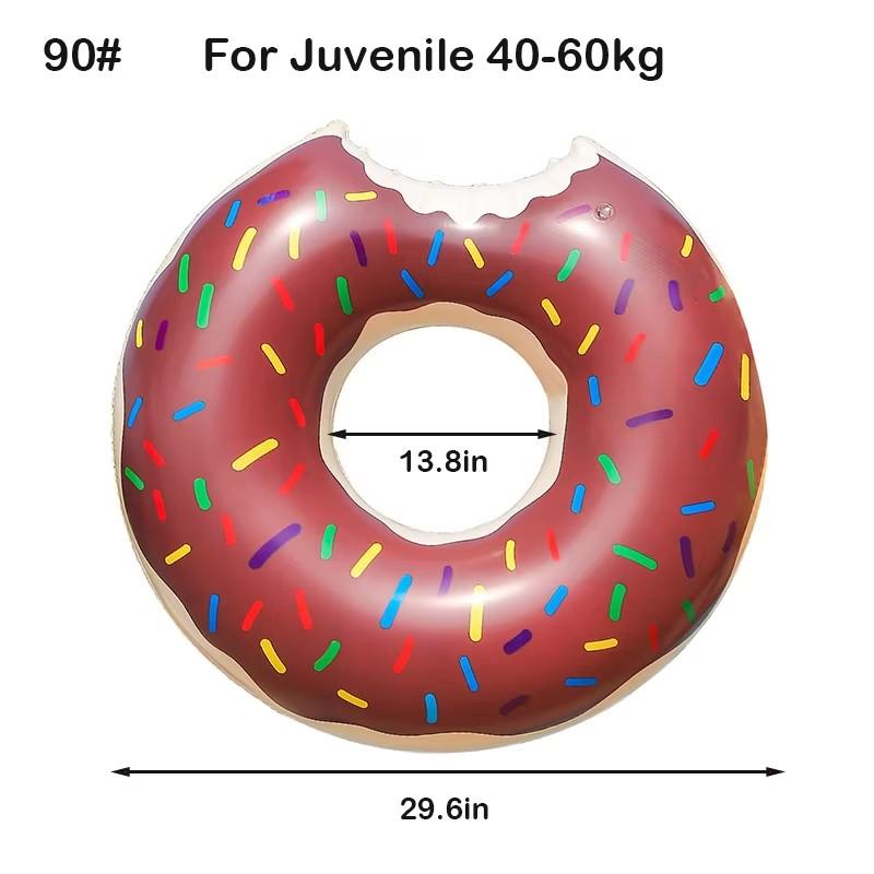 Rooxin Donut Schwimmring Aufblasbarer Schwimmbad-Schwimmer für Kind Erwachsener Schwimmkreis Babyschwimmreifen Wasserspiel Schwimmausrüstung