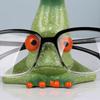 Cartoon Frog Glasses Holder Eyeglass Display Stand Frog Figurine Statue Desktop Decoration Sunglasses Eyewear Keeper Spectacle Display Rack