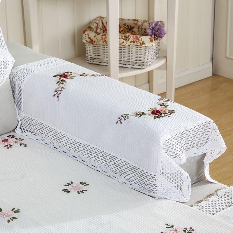 

Кружевное полотенце на спинку дивана, тканевое полотенце на диван, чехол-полотенце на подлокотник, белое полотенце, полотенце на спинку, минималистичный, круглогодичный, нейтральный Pure White-White Lace Square 55*55cm