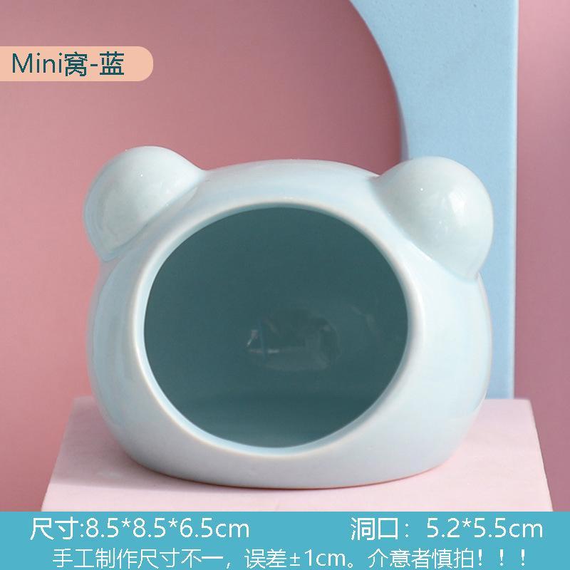 Hamster Nest Small Pet Ceramic Nest A Small House Suitable for Golden Bears Summer Cooling House Hamster Landscaping Accessories