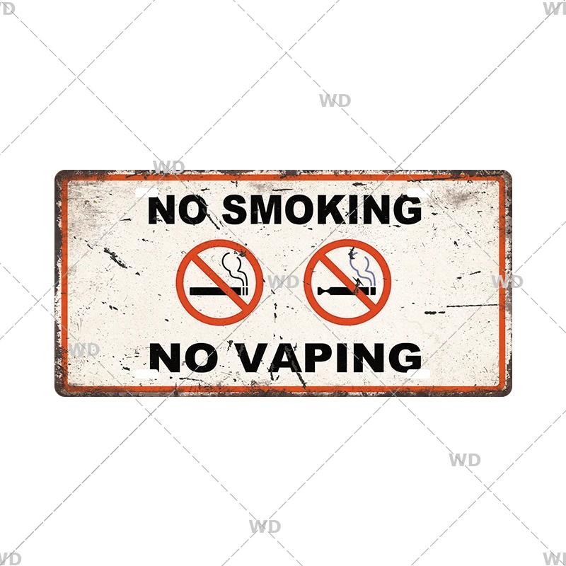 Smile WIFI Toile Caution License Plate Store Wall Decor Restrooms Tin Sign Vintage Road Guide Metal Sign Painting Plaques Poster