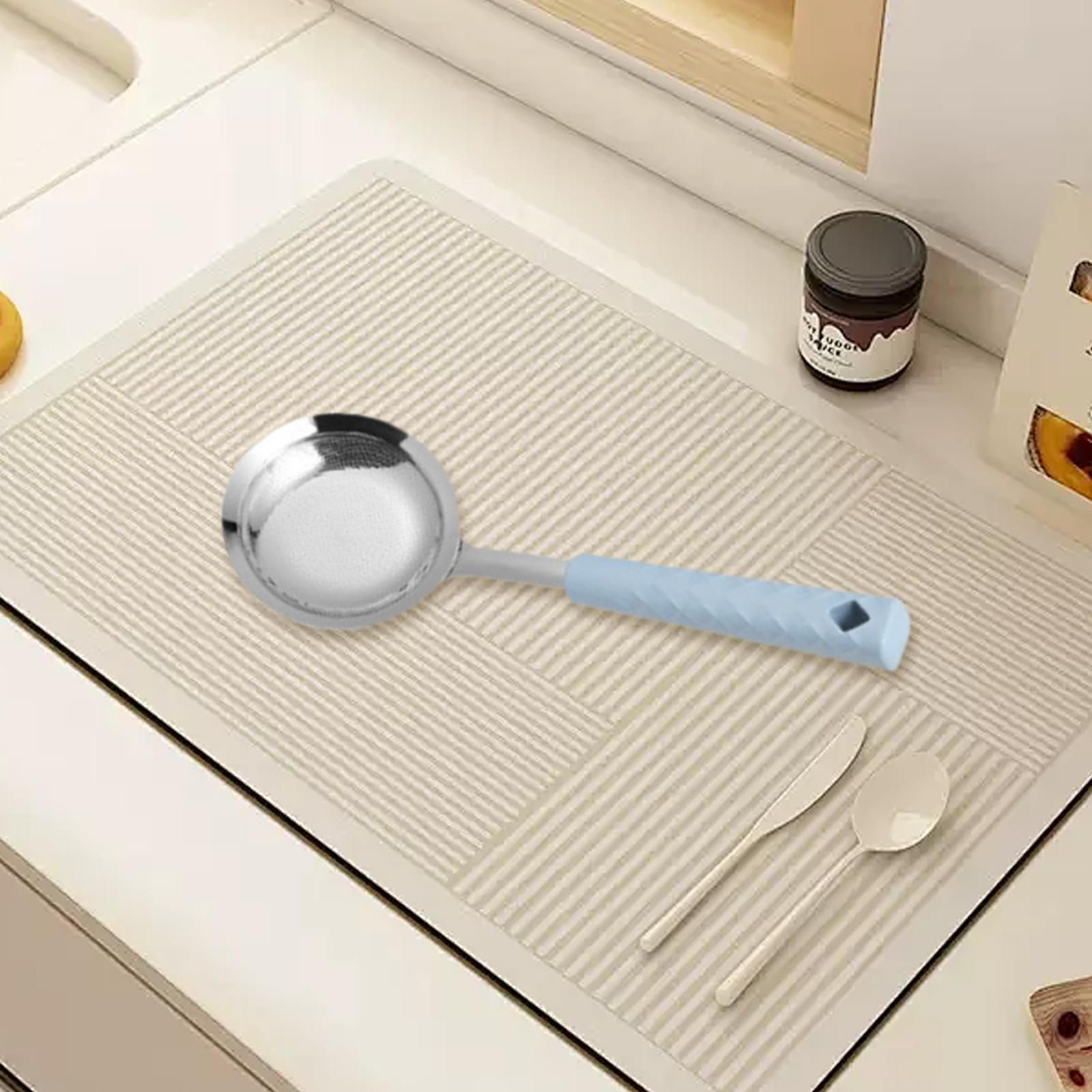 

Fine Mesh Skimmer Spoon Pot Strainer Heavy Duty Kitchen Gadgets Convenient Handheld Slotted