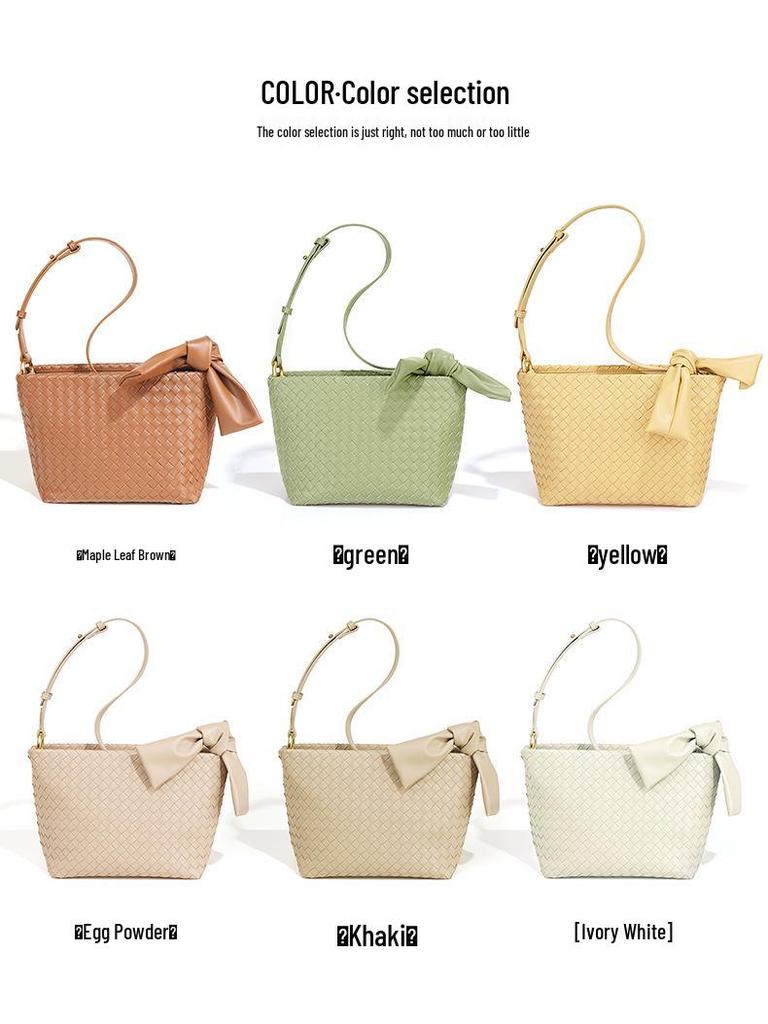 Spring 2024 Women's Genuine Leather Shoulder Crossbody Bag - Trendy Small Square Underarm Handbag