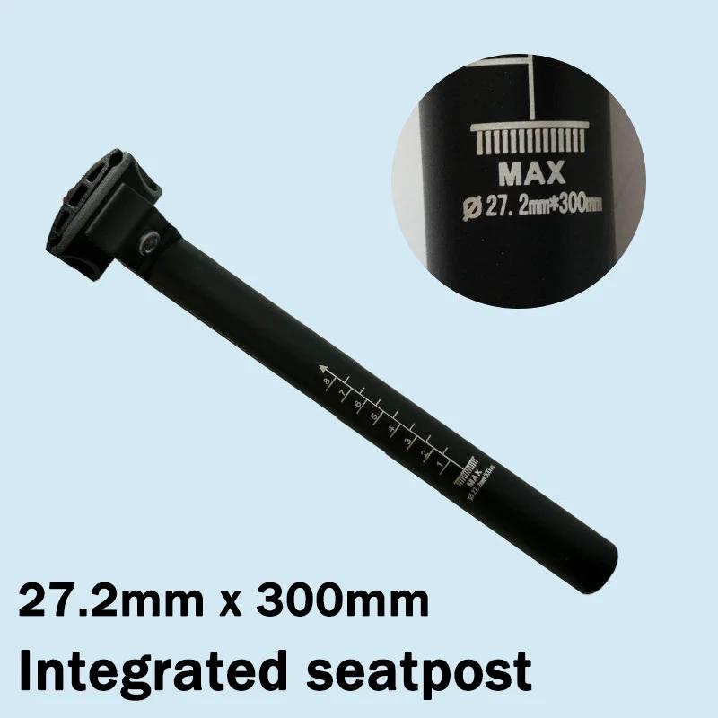 Bicycle Seatpost 300mm Mountain Bike Seat Tube Aluminum Alloy Integrate Seatpost 25 4 27 2 28 6 30 4 30 8 31 6mm MTB Saddle Post