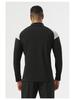 Herren Half-Zip Langarm Nylon Sport-T-Shirt: Hohe Elastizität, Bare-Feel, Ideal für Outdoor-Fitness, Wandern und Radfahren.
