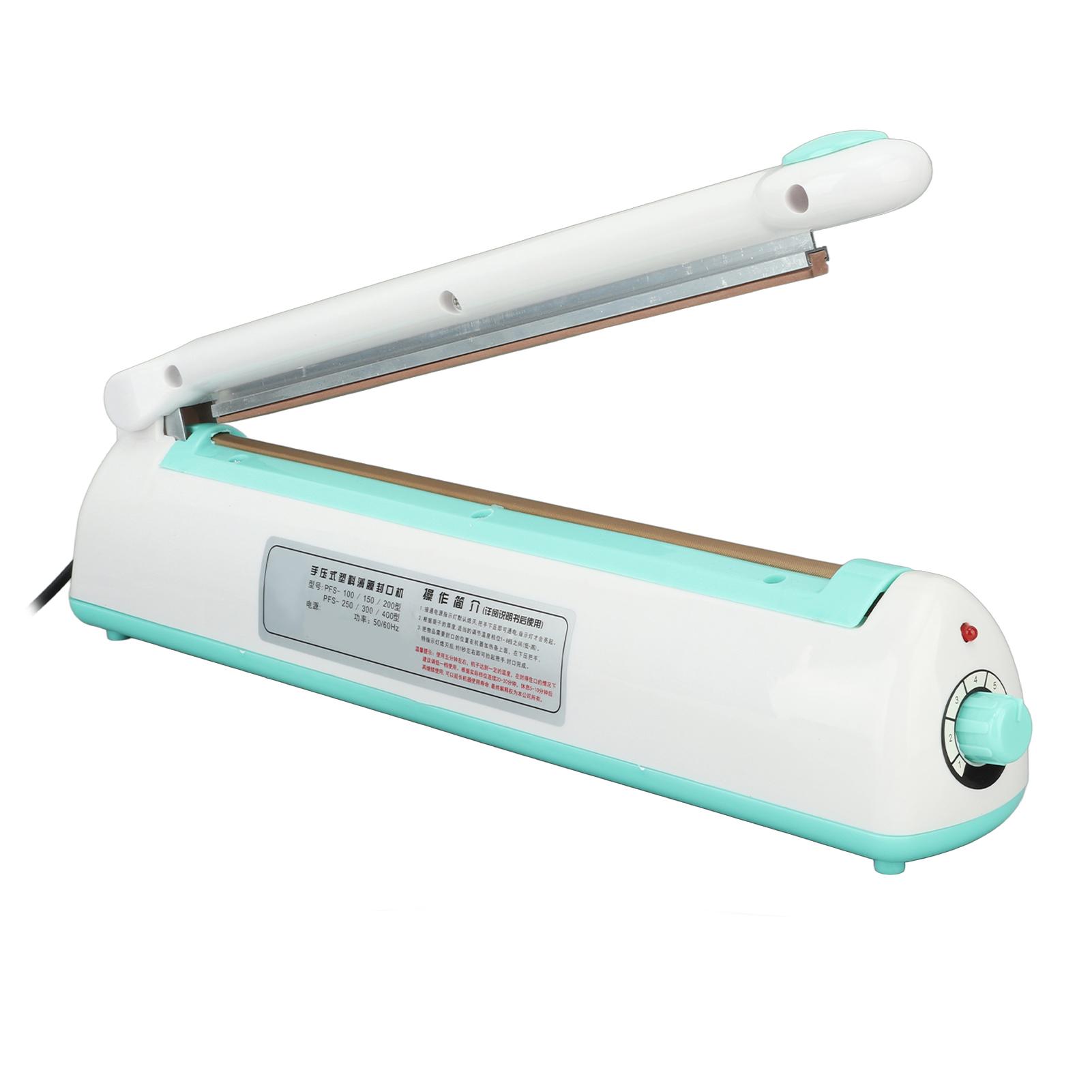 

280W Hand Pressure Impulse Heat Sealer LED Indicator Manual Plastic Bag Sealer Hot Sealing Machine CN Plug 220V