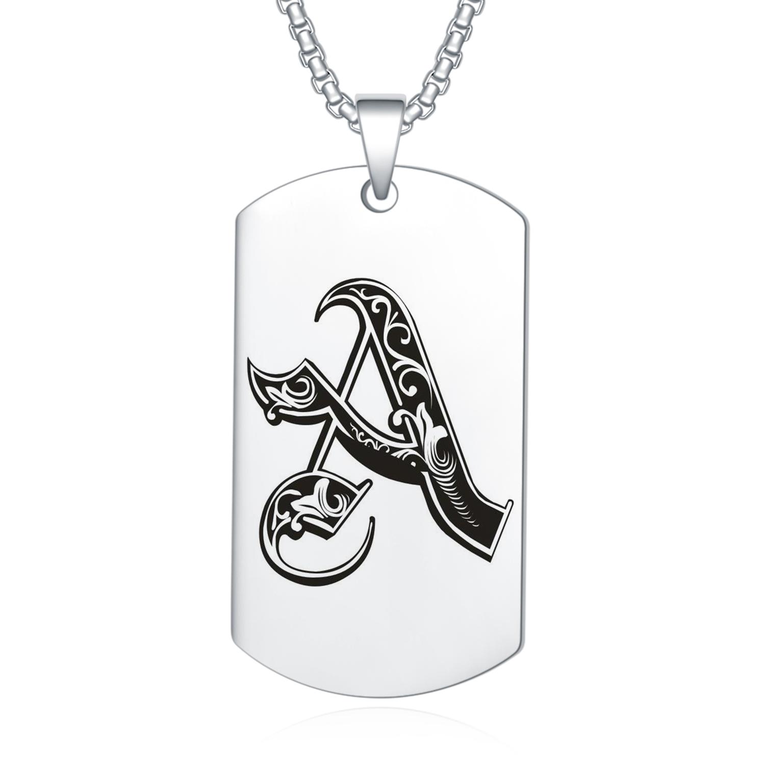 

Заглавные буквы AZ Начальный штамп Индивидуальный идентификатор Имя Название команды Подвески Ожерелья для мужчин и женщин Ювелирные изделия Подарки для пар Друзей Семьи Коллег по работе и детей A серебряный