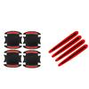 8PCS New Carbon Fiber Car Door Bowl Handle Reflective Paint Anti-collision sticker General-Purpose 3D Carbon Fiber Car Sticker