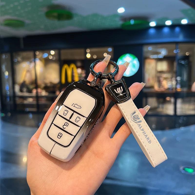 S3 Sienna Key Case 5 6 Button Hybrid Vehicles Alphard Land Cruiser 200 Key Cover Fob Holder Keyring JH3