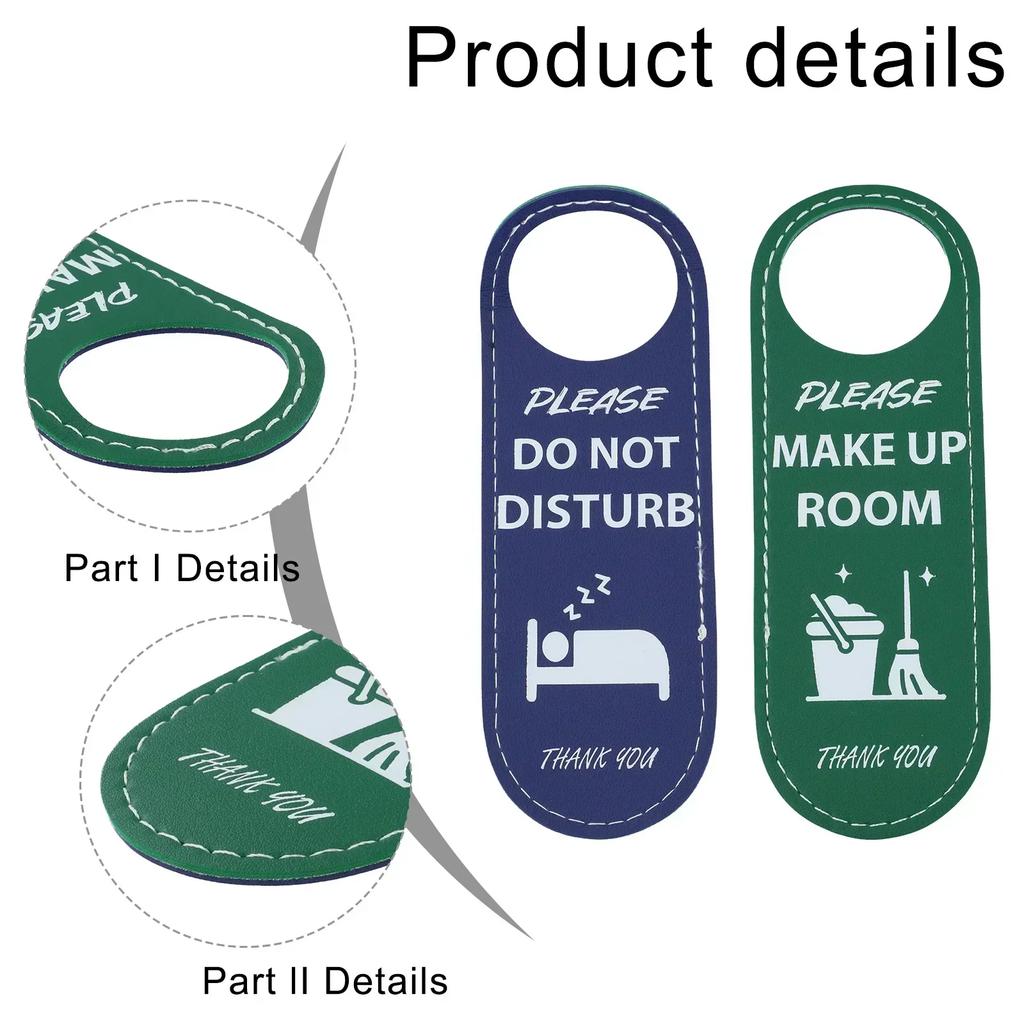 Bitte nicht stören Hotel Hinweisschild Doppelseitig PU-Leder Türschild Hotel Für Heimdeko Zubehör Auf Lager Großhandel