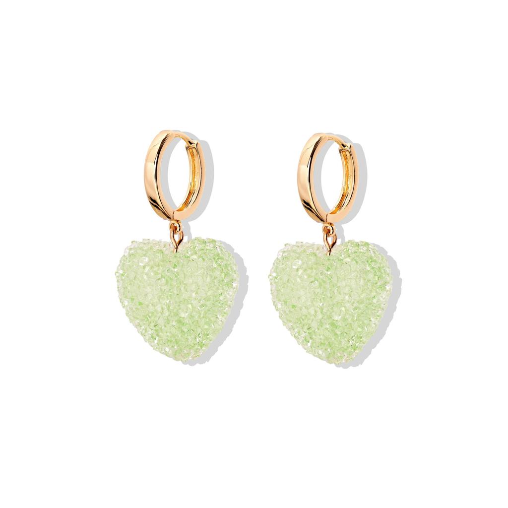 Nuevos Pendientes de Corazón de Gominola Coloridos de Moda para Mujer Diseño Dulce Lindos Encantadores Joyería para Fiesta Regalo