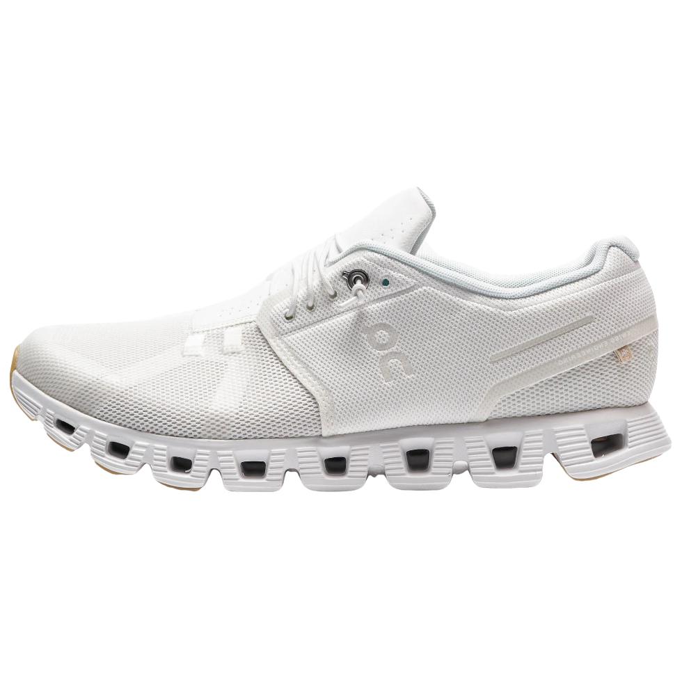 On Cloud 5 Mesh Breathable Shock Absorbing Low Top Running Shoes Men Sneakers White 88.98533