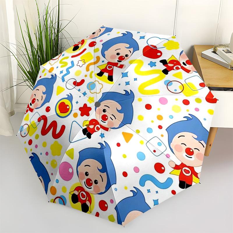 

1pc Clown Party Supplies Clown Theme Umbrella with Plastic Handle,Suitable for All Seasons Home Travel Outdoor UmbrellaM1404