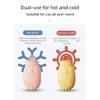 Warm Silicone Hot Water Bottle with Cartoon Animal Design Leak Proof Spout Easy Maintenances Hot Water Bag For Winter
