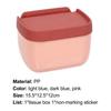 Tissue Punch-Free PP Toilettenpapierbox Multifunktionale Wandmontagebox für Badezimmer