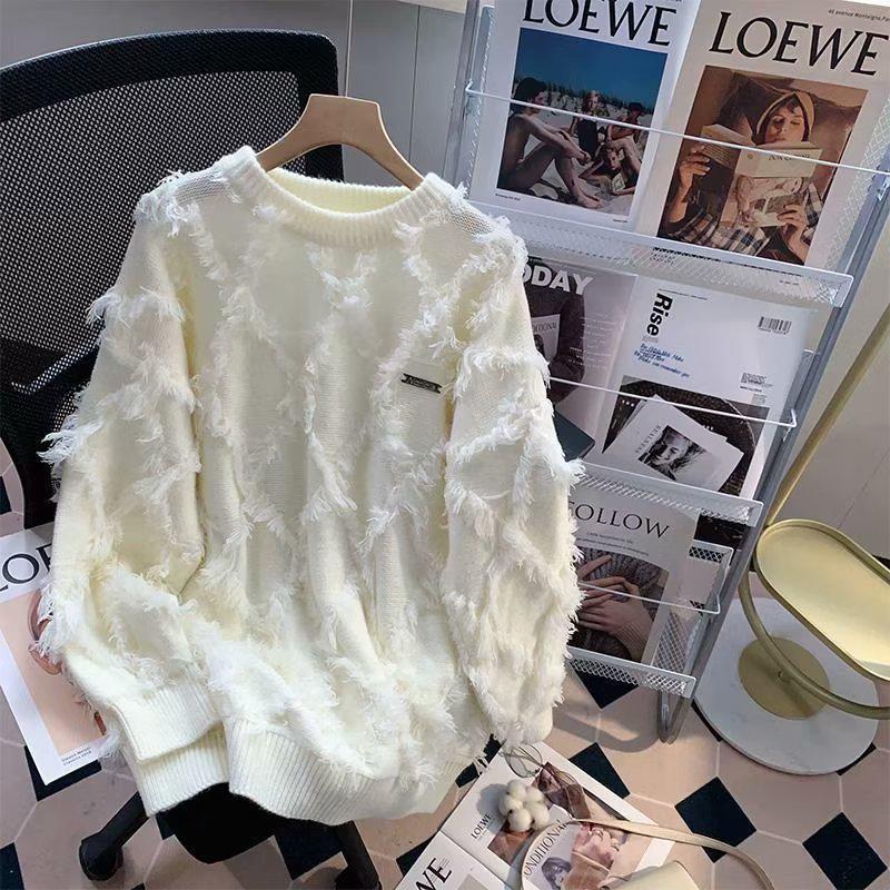 Men s High-End Crocheted Sweater: Cozy, Trendy Knitwear for Autumn/Winter XXL
