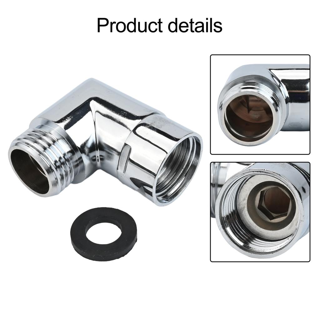 90 Degree Shower Elbow Adapter Copper Connector for Adjustable Water Direction