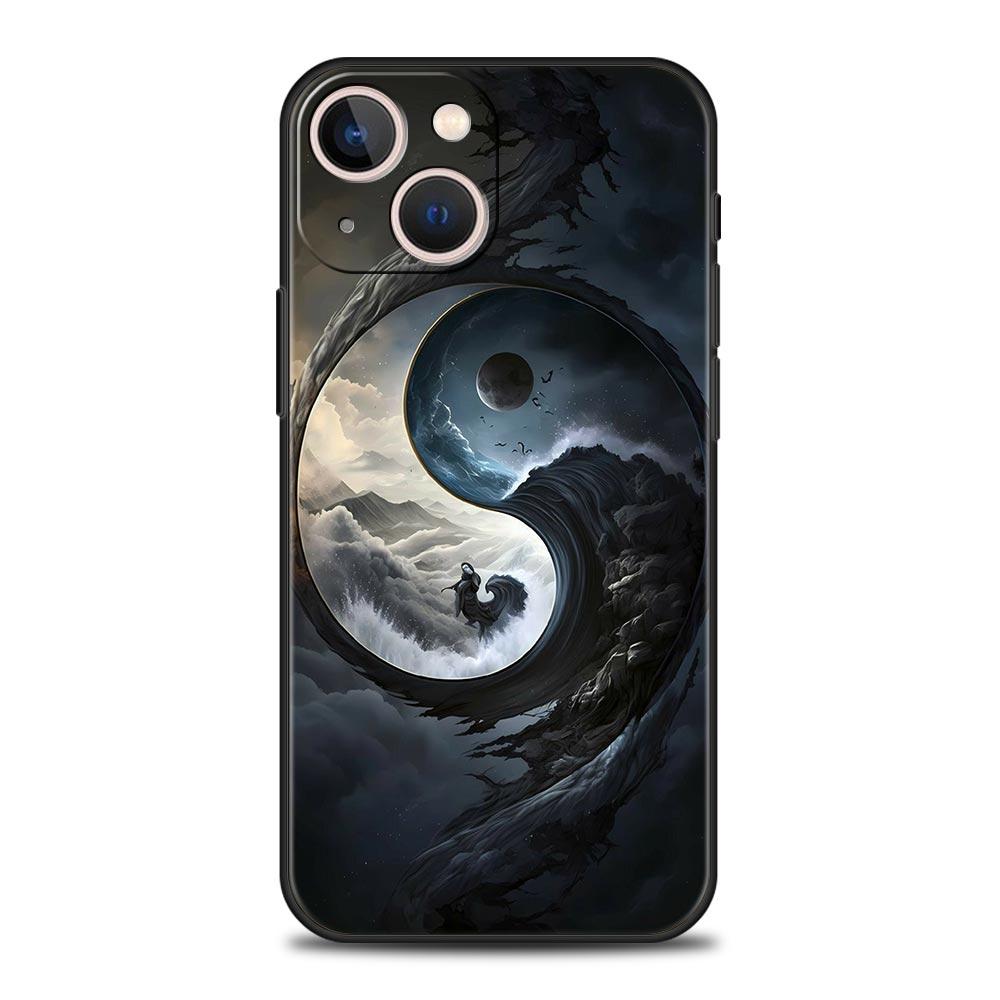 Landscape Art Phone Case For iPhone 16 13 15 14 12 11 Pro MAX XR X SE XS 7 8 Plus Soft TPU Shell Cover