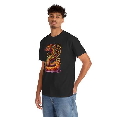 Naga with Its Serpent Body Cryptozoology T-Shirt | Cryptid Shirt | Naga Shirt