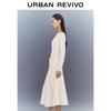 UR2026 Women's Pleated Waist-Cinching Midi Dress