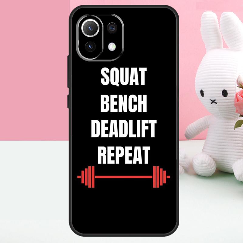 Bodybuilding Gym Fitness Quotes Case For Xiaomi 15T 13T 14T Pro 17 Pro Max 15 14 13 Ultra POCO X7 Pro X5 X6 F5 F6 F7 Funda