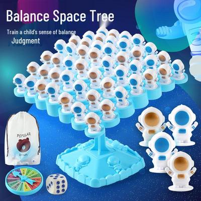 Balance Tree: Astronaut Frog Stacking Game - Educational Toy for Kids