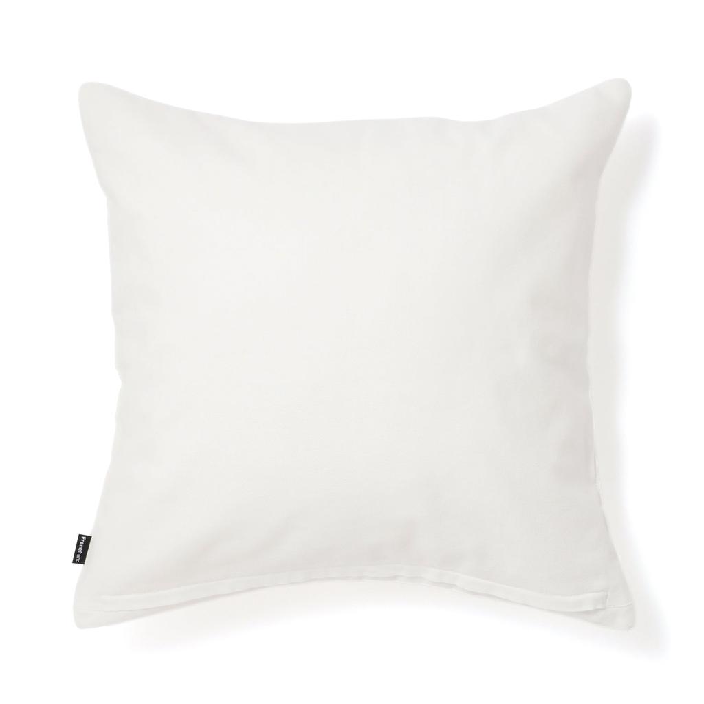 Francfranc EMB Ornament Cushion Cover, 45cm X 45cm, White (C011) - Perfect for Interior Decoration, Housewarmings, or As a Gift.
