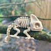Skeleton Chameleon Decor Chameleon Craft Skeleton Decor Creative Chameleon Bone Figurine Tabletop Chameleon Skeleton Statue For