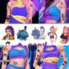 popular K Pop Demon Hunters Tattoo Decals Animation Periphery Children Water Transfer Decals Partys Engaging Plaything Animation Design Presents