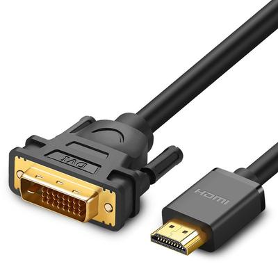 HDMI DVI 4K 60Hz 30AWG 1m Schwarzes Adapterkabel