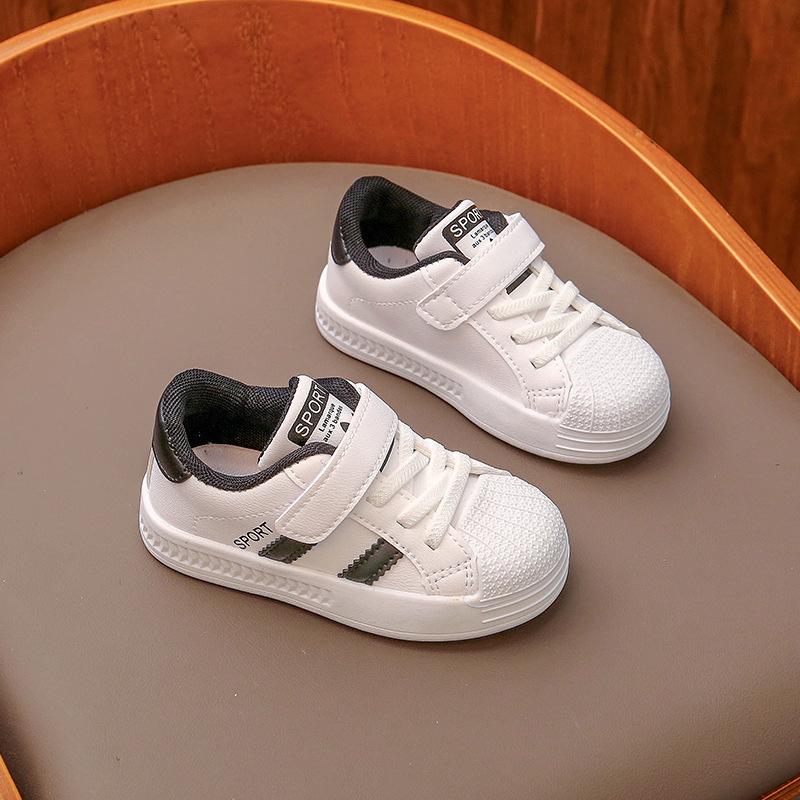 Spring Baby White Walking & Sports Shoes for Toddlers and Kindergarten Kids - Boys & Girls