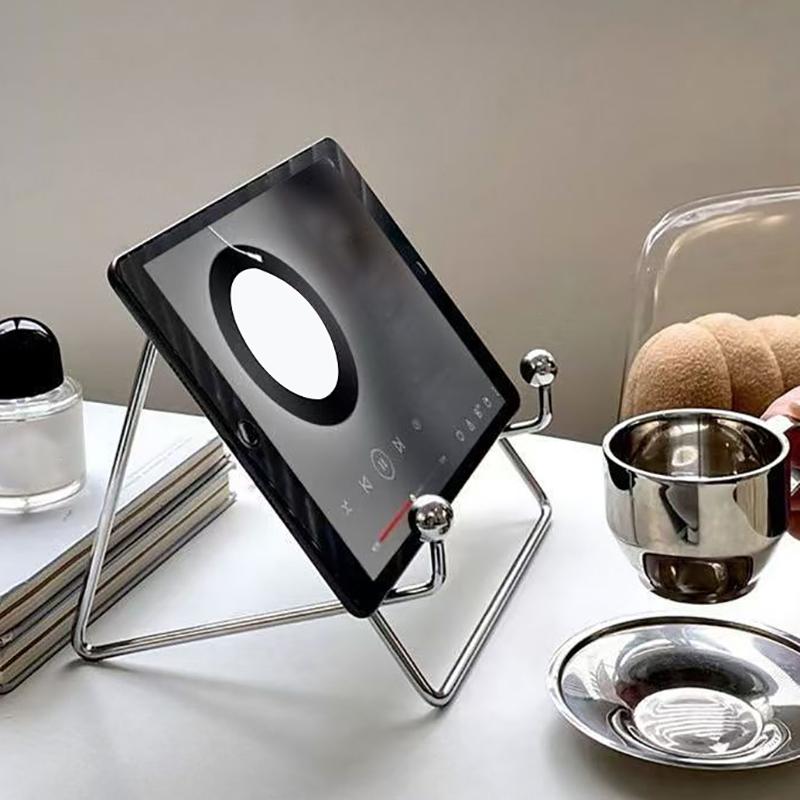 Multi-Angle Book Holder - Lightweight Metal Reading Stand for Phones, E-Readers & Cookbooks