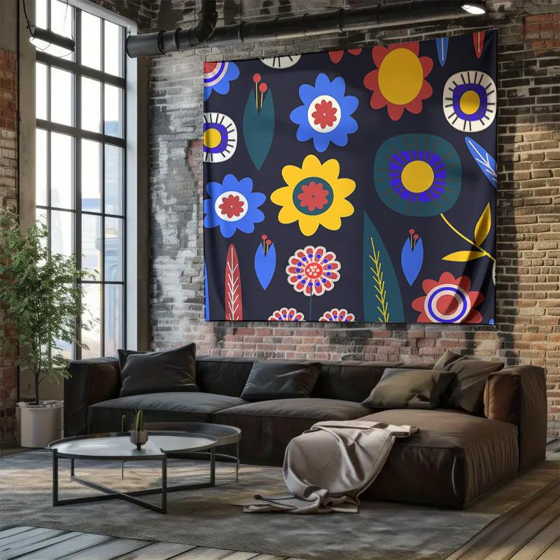 Bohemian Tapestry Wall Hanging Aesthetic Room Decor Nature Forest Tree Pattern Home Textile Dorm Room Decor Gift Large Wall Art
