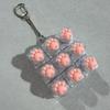 Cute Cat Claw Silicone Keyboard Button Fidget Toy Transparent Crystal Keycap Keychain Portable Anti-Stress Finger Relax Decompre