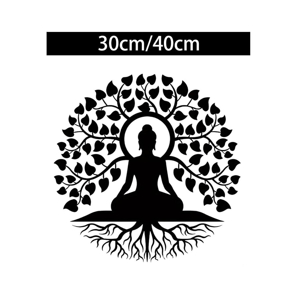Zen Art Wall Decor Spiritual Wall Decor Religious Wall Decor Gifts Black Buddha