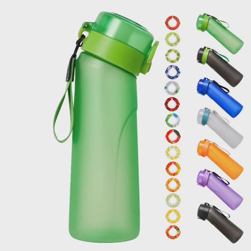 Scented 750ml Sports Water Bottle with Flavor Ring and Straw