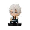 5pcs Q Version Demon Slayer Sitting Ghost Doll Tanjiro Nidouzi Inosuke Zenizu Toy Figural PVC Model Gift