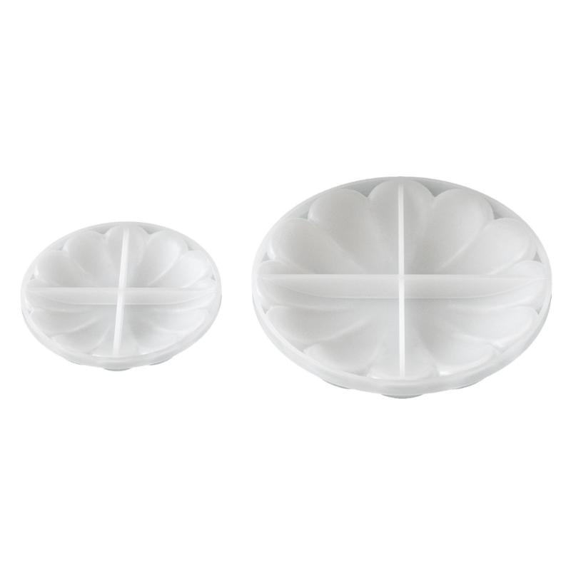 Flower Storage Tray Silicone Mold, Non-Stick Resin Gypsum Casting Mold To Make Jewelry Organizers, Plaster Desktop Decors Plate DIY Craft Mold