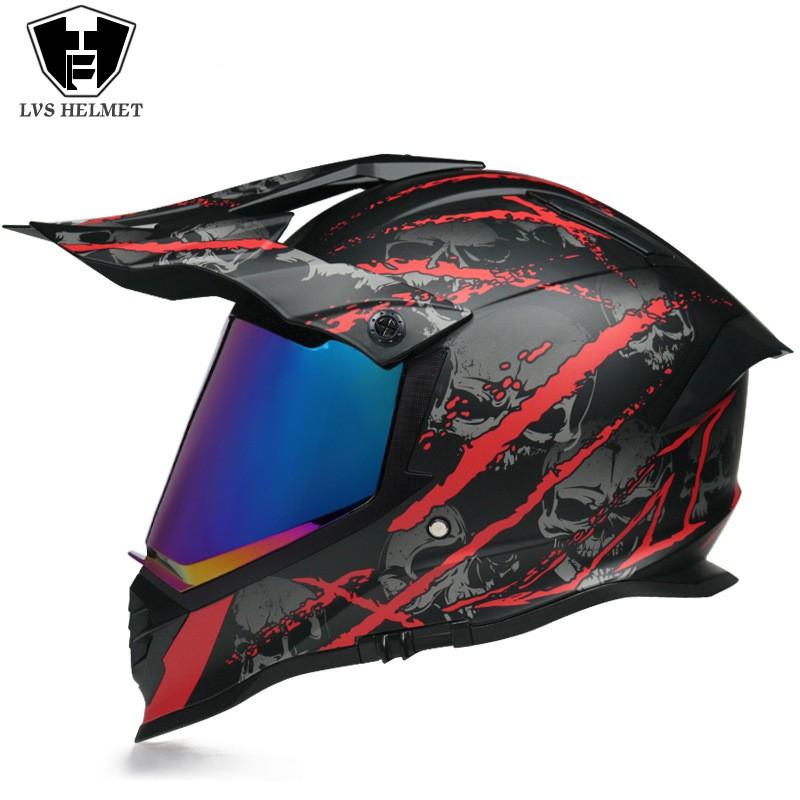 Full Face Motorcycle Helmet With Dual Visors Off-Road Rally Highway Riding Unisex All-Season ABS S M L XL