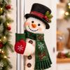 Santa Style Handle Covers Snowman Handles Appliance Handle Covers  Fridge Door